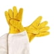 thumbnail image 5 of Guantes de apicultura de piel sintética, gruesos, profesionales, con puños elásticos, apicultor Amarillo Sunnimix Guantes de apicultura, 5 of 6