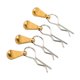 thumbnail image 2 of Clip de carrocería RC metálico de 4 piezas, con tira, adecuado para piezas de actualización de automóviles de control remoto 1 / 8 1 / 10, dorado, 2 of 10