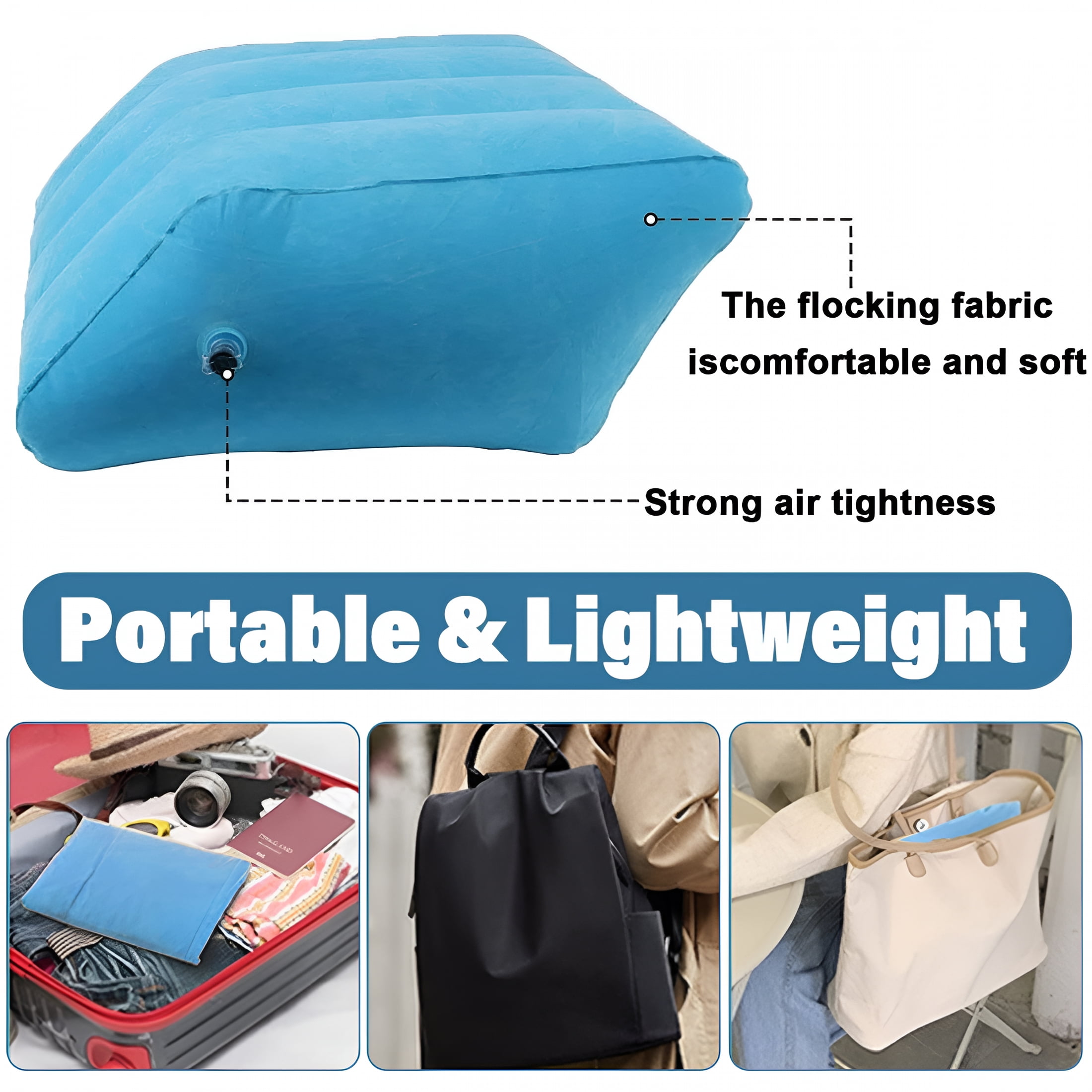 XIBUFE 2026 New Leg Elevation Pillow Wedge,Inflatable Lifter Rest Pillow Bed Wedge Cushion,Reduce Swelling After Surgery,Sciatica,Hip Pain&More for Bed,Sofa,Recliner,Travel,Recovery