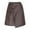 Coffee, variant on Ohufall Mini Skirts for Women Fashion Casual High Waist Bodycon Skirt Summer Solid Color Slim Fit Button Zipper Skirts for Women