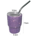 thumbnail image 5 of Shoreew Mini Shot Tumbler with Straw Food Grade Leakproof Heat-Resistant Sparkling Insulated Water Cup Coffee Mug, 5 of 7