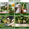 thumbnail image 5 of 15 Pcs Wood Plant Labels 15 Styles Wooden Blank Orangutan Garden Signs Plants Tags for DIY Indoor Outdoor Potted Seed Herbs Flowers Patio Vegetable Gardener Gifts 12x6.35cm(4.7x2.5inch), 5 of 7