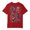 Red, variant on Womens Tired Dads Club Graphic T Shirt Crewneck Short Sleeve Funny Dad Life Road Map Back Print Casual Tee Tops
