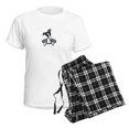 thumbnail image 4 of CafePress - White Black Greyhound Women's Light Pajamas - Women's Short Sleeve Print T-Shirt and Pants Light Cotton Pajama Set, 4 of 7