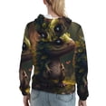 thumbnail image 7 of Sikiie Cute Leaf Animal Women's Casual Hoodies Long Sleeve Lightweight Pullover Tops Loose Sweatshirt-Medium, 7 of 7