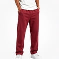 thumbnail image 2 of HAOTAGS Boys Sweatpants (2-15) Open Bottom Elastic Waist Loose Casual Workout Side Pockets Jogger Pants Red Size 12, 2 of 7