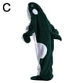 thumbnail image 5 of Animals Pajamas Cosplay Grey Killer Whale Sleeping Bag Costume Halloween For Kid Whale Jumpsuit Black Killer pajama big bag big For pajama halloween cartoon hoodie halloween blanket animal hal, 5 of 8
