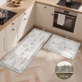 thumbnail image 2 of KUETH Kitchen Mats for Floor,Sets of 2 Non Slip Washable Persian Kitchen Rugs 20"x32"+20"x48", Kitchen Runner Rug with Waterproof for Hallway, Laundry, Bathroom and Bedroom, 2 of 6