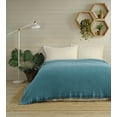 thumbnail image 4 of Kafthan  Textile Waffle Plain Cotton Queen Coverlet Teal, 4 of 4