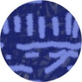 thumbnail image 1 of Ahgly Company Machine Washable Indoor Round Transitional Cobalt Blue Area Rugs, 3' Round, 1 of 7