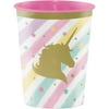 Unicorn Sparkle 16 Oz. Plastic Keepsake Cup,Pack of 3
