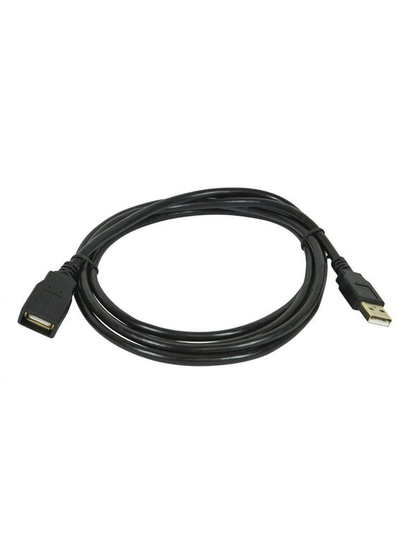 Monoprice USB 2.0 Extension Cable - 15 Feet - Black | Type-A Male to USB Type-A Female, 28/24AWG, Gold Plated Connectors