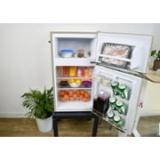 Frigidaire 3.1 Cu. Ft. 2 Door Retro Compact Refrigerator , Built-In Side Bottle Opener, Cream