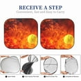 thumbnail image 6 of Naloa Tennis Ball In Fire Print 2-Piece Windshield Sunshade,Foldable Car Front Window Sun Shades,for Most Sedans SUV Truck-Medium, 6 of 6