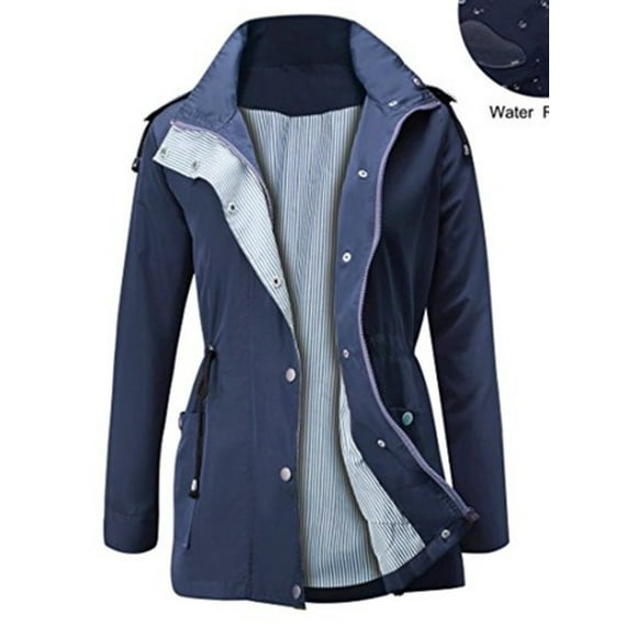 Women Hooded Multicolors Outdoor Camping Hiking Cycling Waterproof Lightweight Rain Coat Rain Jacket