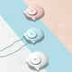 thumbnail image 1 of Ventilador portátil colgante de mástil - Recargable 1200mAh, diseño silencioso de 3 velocidades, blanco/rosa/azul, 4,6" x 3,8" x 1,8", 1 of 6