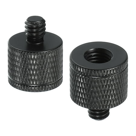 Uxcell Tripod Screw Adapter M8 Female to 1/4 Male Tripod Nut Connectors Camera Mount Screw Camera Double Head Converter 2 Pcs