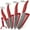 Red, variant on Ceramic Knives Set for Kitchen,4-Pack Sharp Rust Proof Stain Resistant Paring Knife Rust Proof,3",4",5",6" in Red
