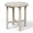 thumbnail image 2 of WestinTrends Outdoor Side Table, All Weather Poly Lumber Adirondack Small Patio Table Round End Table for Pool Balcony Deck Porch Lawn Backyard, Sand, 2 of 12