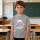 thumbnail image 1 of Blusas y camisas de manga corta con cuello redondo para niños y niñas, camisetas gráficas de manga corta, blusas con estampados bonitos para la temporada escolar., 1 of 9