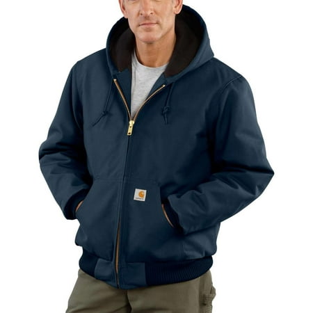Men's Quilted Flannel Lined Duck Active Jacket (Dark Navy) | Walmart Canada
