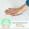 thumbnail image 5 of Mattress Topper, 3 Inch Dual Layer Memory Foam Mattress Topper with Bamboo Cover, 5 of 9