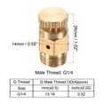 thumbnail image 2 of Unique Bargains Pneumatic Exhaust Valve Repair Replacement Parts Control Device, G1/4 Male, Gold Tone, 2 of 4