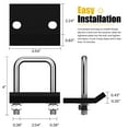 thumbnail image 5 of ARKSEN Waterproof Hitch Cargo Carrier Bag with Combination Lock for Truck SUV RV Trailer- Include Net, Heavy Duty Stainless Steel Hitch Tightener, Anti-Rattle Stabilizer, 2 pcs 19.7Ft Straps, 5 of 7