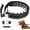 Black, variant on Prong Collar for Large Medium Dogs, Patented Reflective Pinch Collar with Metal Buckle, No Pull Adjustable Hidden Covered Dog Walking Training for Pitbull German Shepherd Doberman(Brown, L)