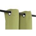 thumbnail image 1 of (K54) Lime Green 1 Panel Silver Grommets Kitchen Tier Window Curtain 3 Layered Thermal Heavy Thick Insulated Blackout Drape Treatment Size 30" Wide X 54" Length, 1 of 2