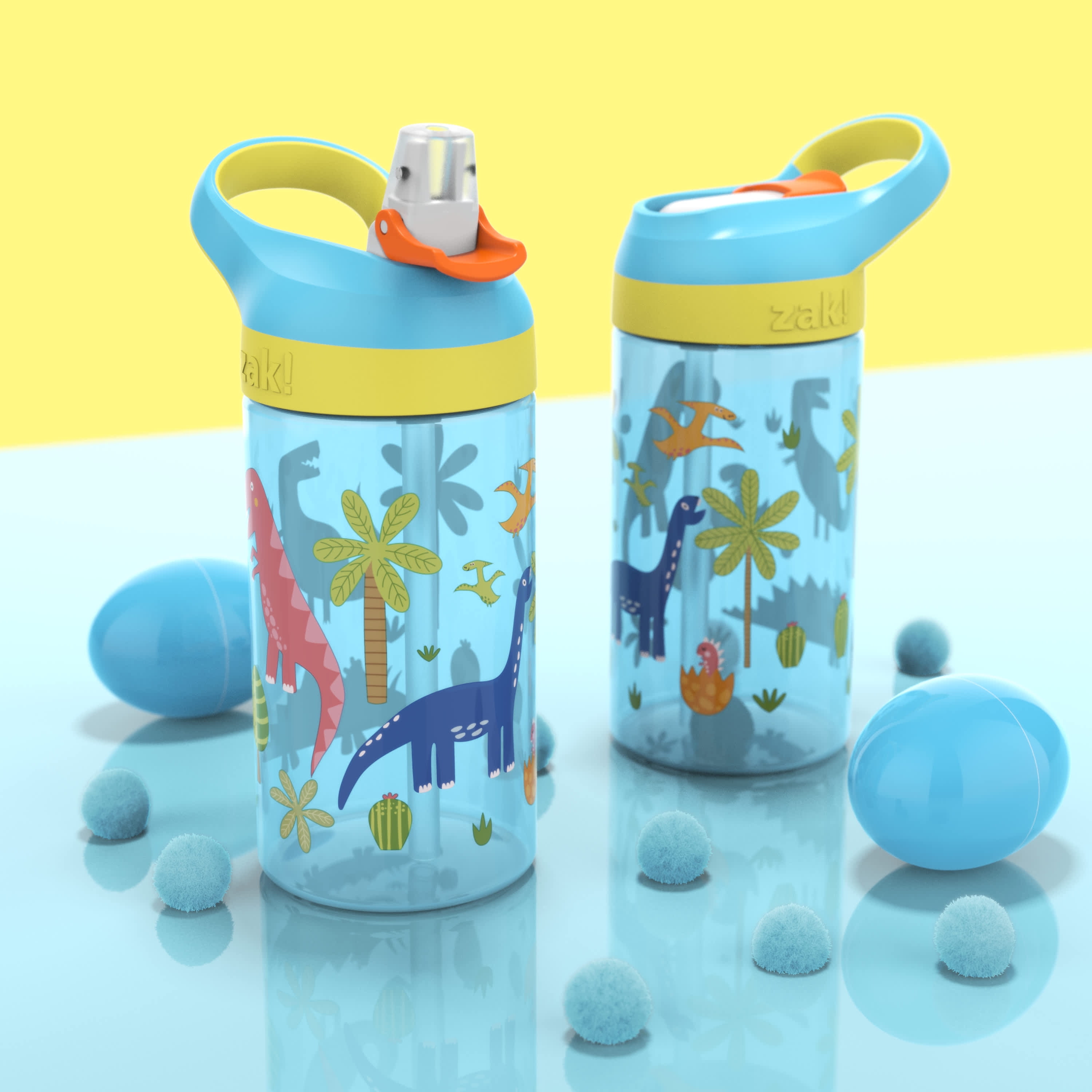 New Cute Dinosaurs Colorful Insulated Water Bottle Kids Short