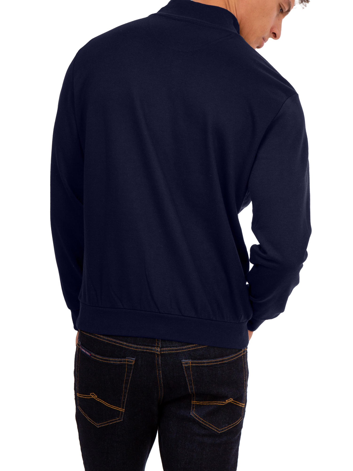 U.S. Polo Assn. Men's Quarter Zip Mock Neck Fleece Pullover - image 2 of 3