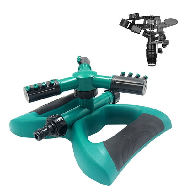 Ykohkofe Hose Rotating Irrigation Tool Nozzle Circle 360° Garden 3 Water Sprinkler Patio