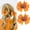 Orange 2Pcs, variant on 2PCS Halloween Hair Clips Pumpkin Ghost Bow Barrettes Cute Hairpins for Girls Kids Halloween Party Hair Accessories