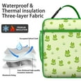 thumbnail image 2 of Frog Insulated Lunch Box Teen Reusable Lunch Bag Water-Resistant Cooler Tote Bag Work Camping, 2 of 6