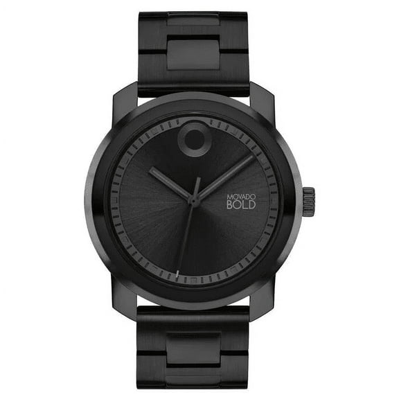 Movado 3601034 Trend Propel Black Dial Black Stainless Steel Bracelet Mens Watch