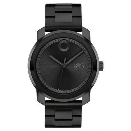Movado 3601034 Trend Propel Black Dial Black Stainless Steel Bracelet Mens Watch