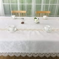 thumbnail image 2 of ZXNYH Table Cloths Rectangle 72 x 144 Inches Dandelion Lace Decoration Nice for Dinning Home Holiday Party Kitchen Easter Christmas Wedding Farmhouse Outdoor Washable Skin Friendly Tablecover, 2 of 5