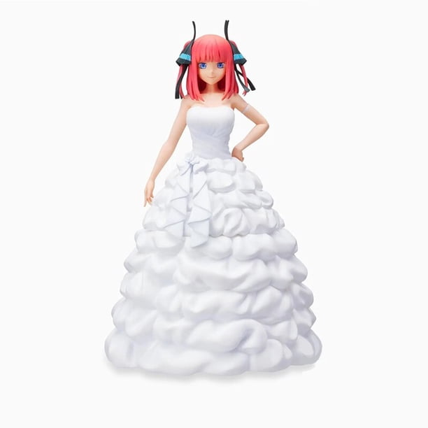 Figura de Anime de 10CM de color blanco puro, Quintuplets, Ichika, Miku, Yotsuba, Itsuki, modelo de muñecas de juguete, regalo de PVC