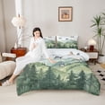 thumbnail image 4 of Feelyou Jungle Nature Scenery Bedding Comforter Set, Cartoon Wildlife Duck Twin Comforter Sets, Rustic Farmhouse Reversible Bedding Set, Luxury Bedroom Decor, 2 Pieces, 4 of 8