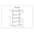 thumbnail image 5 of Simpli Home Erina 66" x 17" Rectangle Bookcase in Charcoal Brown, 5 of 9
