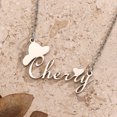 thumbnail image 3 of Customized Name Necklaces Stainless Steel Personalized Heart Capital Letters Pendant Chain Choker For Women Party Jewelry, 3 of 5