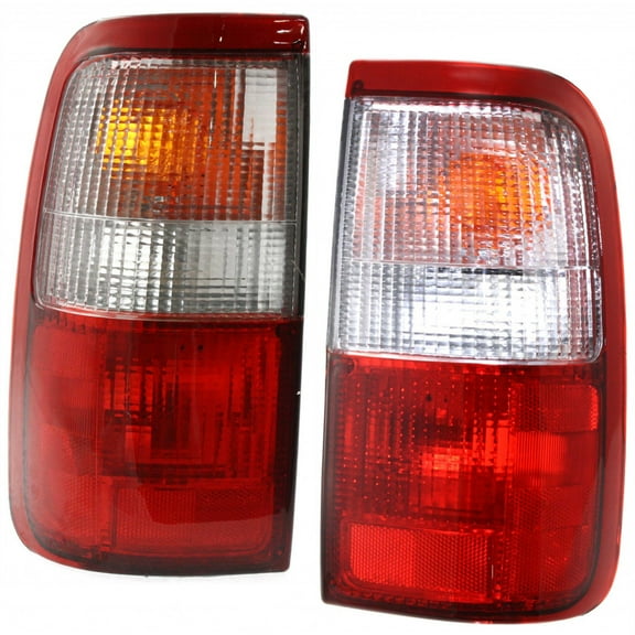 For 1993-1998 Toyota T100 Pair Rear Tail Lights Driver and Passenger Side Assembly Unit TO2818102 TO2819102 | 81561-34010 81551-34010
