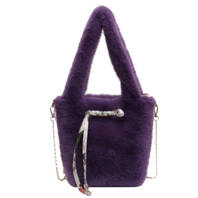 Mini Bolso Mano Cruzado para Mujer Piel Sintética Con Perlas Fiesta