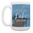 thumbnail image 2 of ThisWear Lake Themed Gifts Love You to the Lake and Back Couples Coffee Mug Set 2 Pack 15oz Mugs Cups Blue, 2 of 4