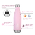 thumbnail image 5 of Insulated Water Bottle, Vacuum Stainless Steel & Vacuum Flask Comes with a Cleaning Brush -500ml Stainless Steel Vacuum Bottle, Double Wall Design, Standard Mouth, for Outdoor Sports, Fitness, Running, 5 of 8