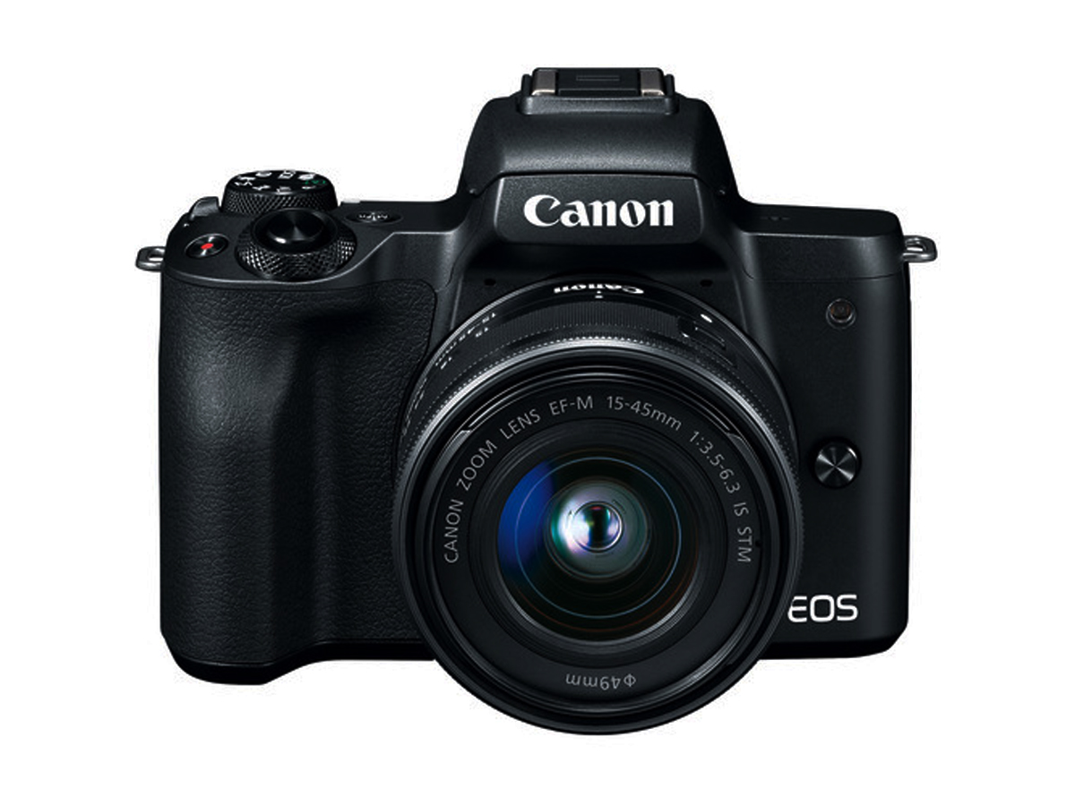 Canon EOS M50 デジタル一眼レフ EF-M 15-45mm Canon EOS M50 Mirrorless Camera with 15-45mm Lens, 24.1MP APS-C