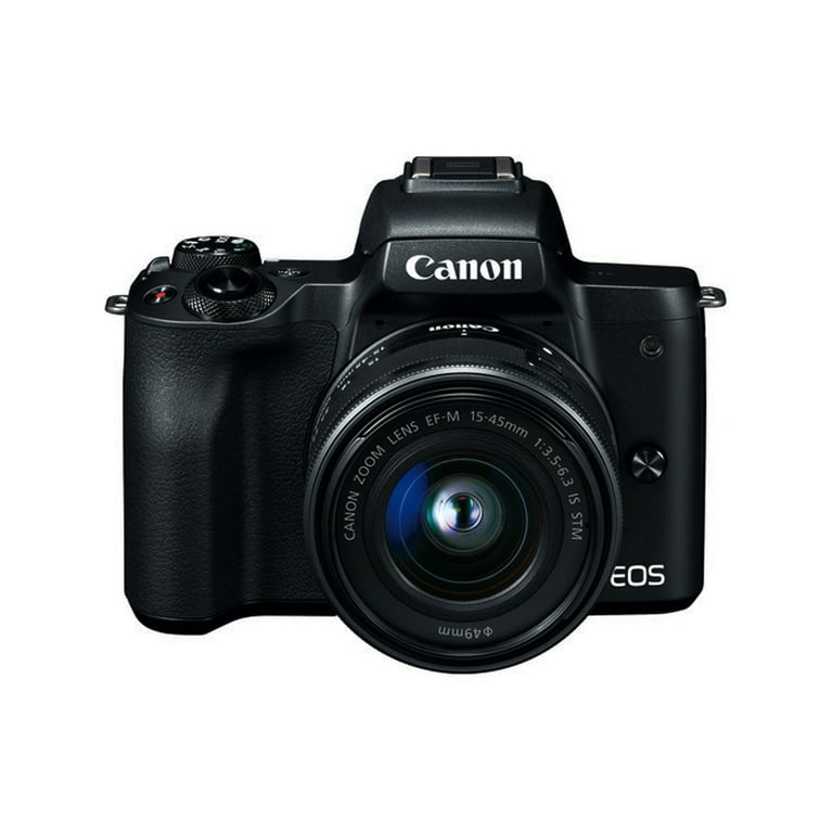 キヤノン CANON EOS KISS M 15-45mm IS STM MINT]CANON EOS M50(Kiss M) Black w/EF-M 15-45mm IS STM LENS