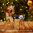 thumbnail image 2 of Christmas Reindeer Wine Bottle Holder, Reindeer and Sleigh Wine Rack Display Stand, Creative Deer Shaped Tabletop Wine Bottle Holder, Table Top and Counter Wine Rack for Christmas Home Decor (ELK), 2 of 6
