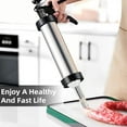 thumbnail image 6 of Manss Jerky Gun Kits, Jerky Maker Gun, Beef Jerky Gun,Stainless Steel Sausage Stuffer Jerky Making Gun with 5 Stainless Nozzles, 6 of 8